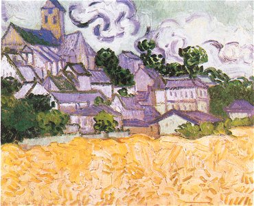 Van Gogh - Blick auf Auvers mit Kirche