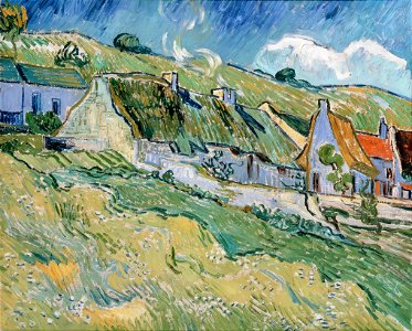 Gogh, Vincent van - Cottages. Free illustration for personal and commercial use.