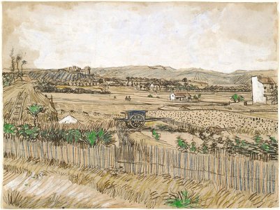 Vincent van Gogh - La charrette bleue (Fogg Art Museum)