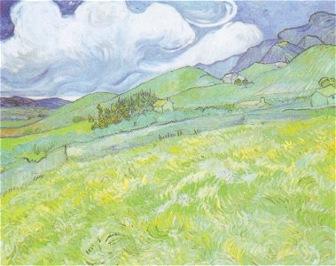 Van Gogh - Berglandschaft hinter dem Hospital Saint-Paul