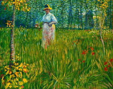 Vangogh femme-dans-un-jardin