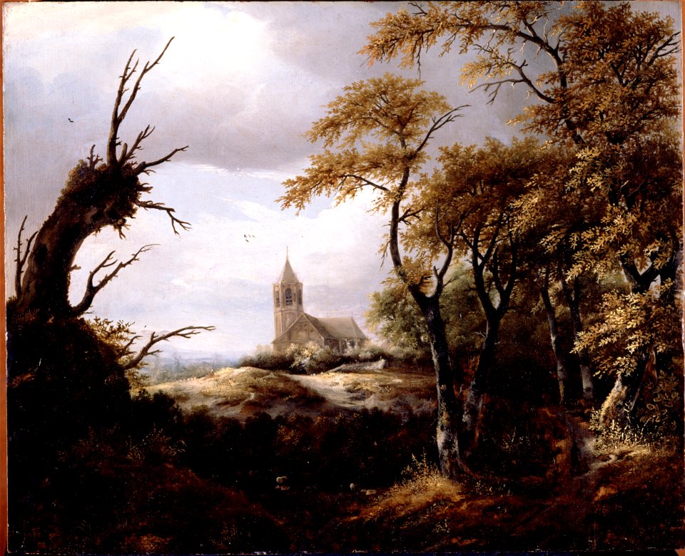 Van Ruisdael, Jacob - Landscape with a Church - Google Art Project