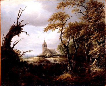 Van Ruisdael, Jacob - Landscape with a Church - Google Art Project