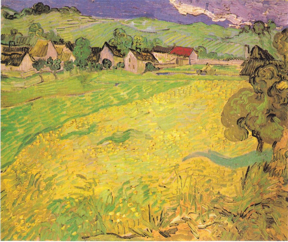 Van Gogh - Blick auf den Ortsteil Vessenots in Auvers