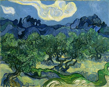 Van Gogh The Olive Trees.. Free illustration for personal and commercial use.