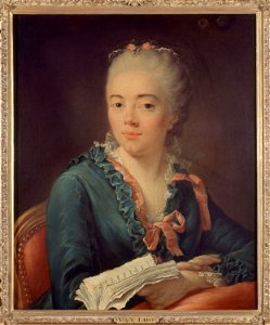 Van Loo, Carle (Charles-André - Portrait de femme tenant un livre - J 82 - Musée Cognacq-Jay