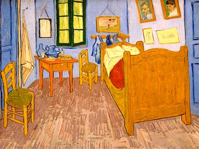 VanGogh Bedroom Arles. Free illustration for personal and commercial use.