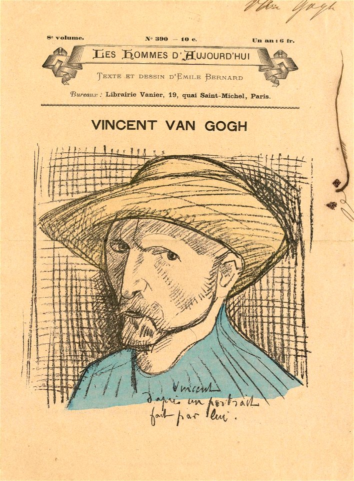 Van Gogh par Emile Bernard N°390