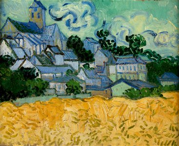 Vincent van Gogh - View of Auvers with Church (1890)