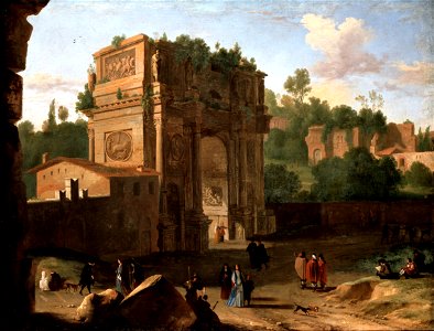 Van Swanevelt, Herman - The Arch of Constantine, Rome - Google Art Project. Free illustration for personal and commercial use.