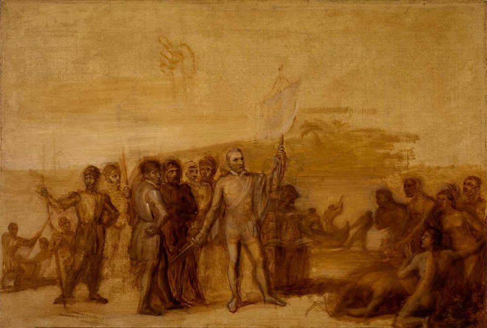 John Vanderlyn - The Landing of Columbus - 1971.5 - Smithsonian American Art Museum