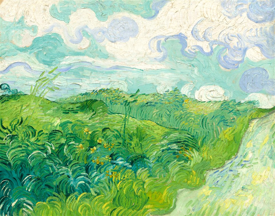 Van Gogh - Grünes Weizenfeld1