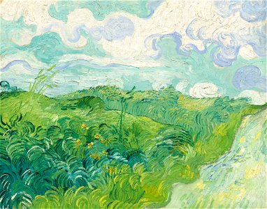 Van Gogh - Grünes Weizenfeld1. Free illustration for personal and commercial use.