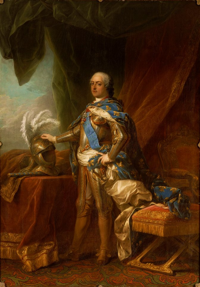 Louis XV, King of France and Navarre Painting by Jean-Baptiste Van