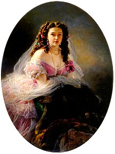 Varvara Korsakova by Winterhalter. Free illustration for personal and commercial use.