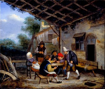 Van Ostade, Adriaen - Peasants drinking - Google Art Project. Free illustration for personal and commercial use.