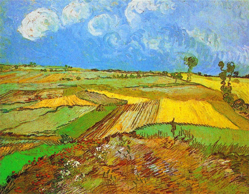 Vincent van Gogh - Wheat Fields after the Rain (1890)