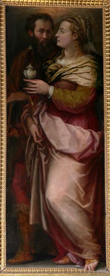 Vasari Giorgio terzo quarto sec. XVI, Lazzaro e Santa Maria Maddalena, Arezzo
