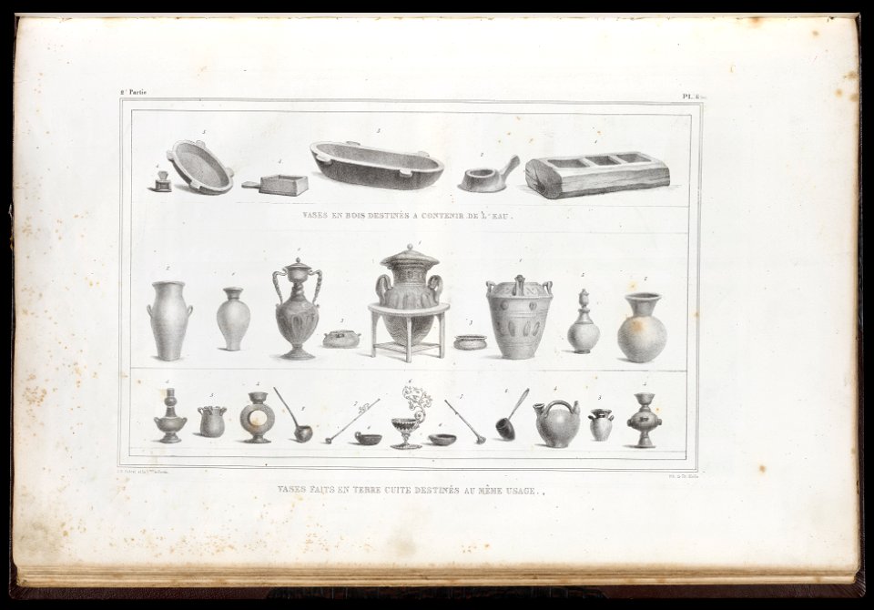 Vases faits en terre cuite destinés au même usage, da Coleção Brasiliana Iconográfica
