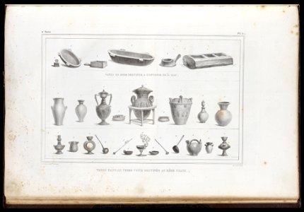 Vases faits en terre cuite destinés au même usage, da Coleção Brasiliana Iconográfica