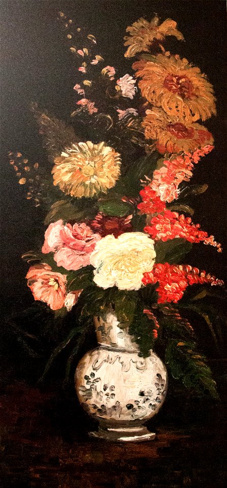 Vase with Asters, Salvia and Other Flowers - My Dream