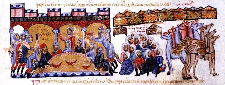 Varasvatze of Edessa hosts the Arab leaders