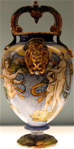 Vase avec Vénus et l'Amour (Majolique, 1580-1610)
