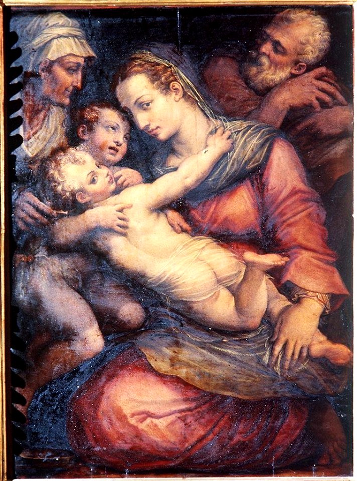 Vasari - Sacra Famiglia con San Giovannino e Sant'Elisabetta, 00021972