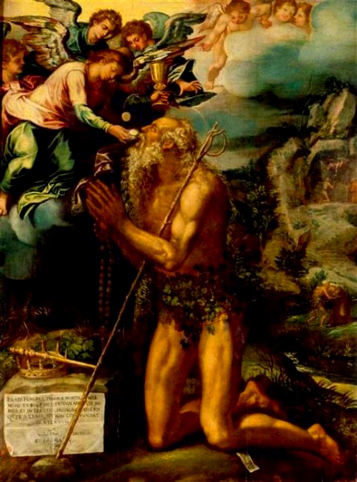 Vasco Pereira - Communie van de H. Onuphrius - Gal.-Nr. 675 - Staatliche Kunstsammlungen Dresden
