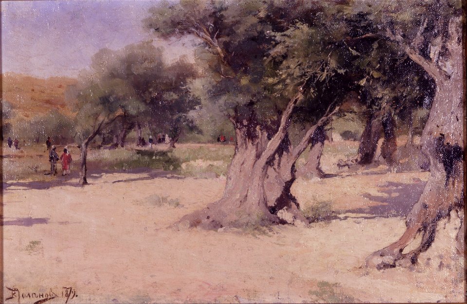 Vasilii Polenov - Olive Trees in the Holy Land - Google Art Project