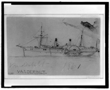 Vanderbilt, 1861 LCCN2004660658. Free illustration for personal and commercial use.
