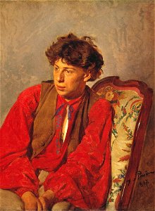 Vasily Repin by Ilya Repin. Free illustration for personal and commercial use.