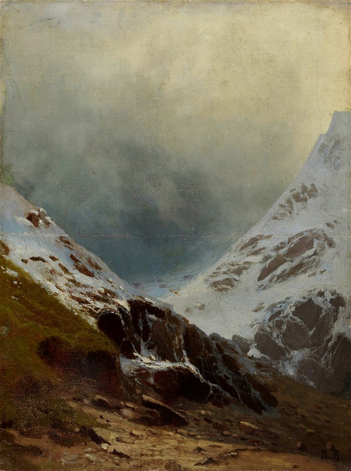 Vasili Verestshagin - Snowy Mountainsides - A-1993-407 - Finnish National Gallery