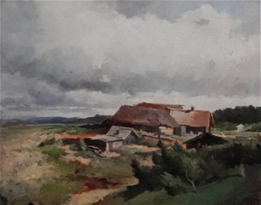 Vasilyev Peasant yard by a brook 1869 1870 grm