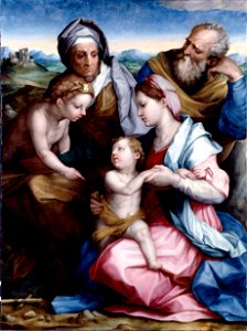 Vasari, Giorgiodel Sarto, Andrea - Holy Family - Google Art Project. Free illustration for personal and commercial use.
