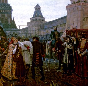 Vasily Surikov - Утро стрелецкой казни - Google Art Project (detail 01)