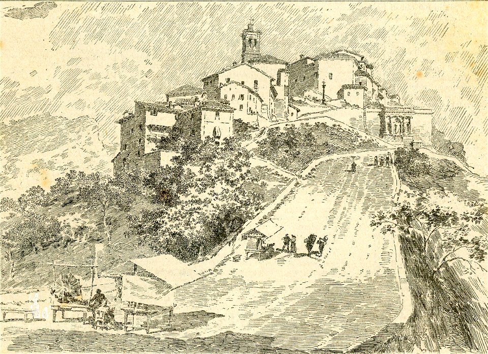 Veduta di Santa Maria del Monte dalla Cappella dell’Assunzione di Maria al cielo