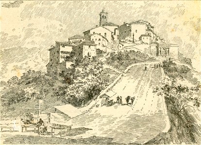 Veduta di Santa Maria del Monte dalla Cappella dell’Assunzione di Maria al cielo
