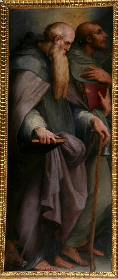 Vasari Giorgio terzo quarto sec. XVI, Sant'Antonio abate e San Francesco, Arezzo