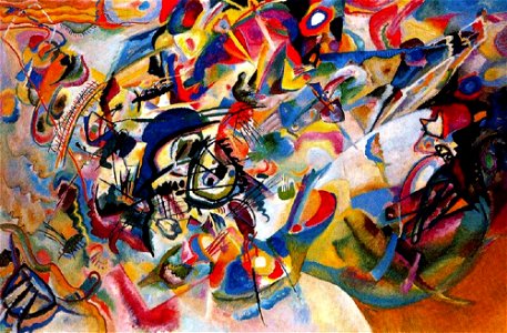 Vassily Kandinsky, 1913 - Composition 7. Free illustration for personal and commercial use.