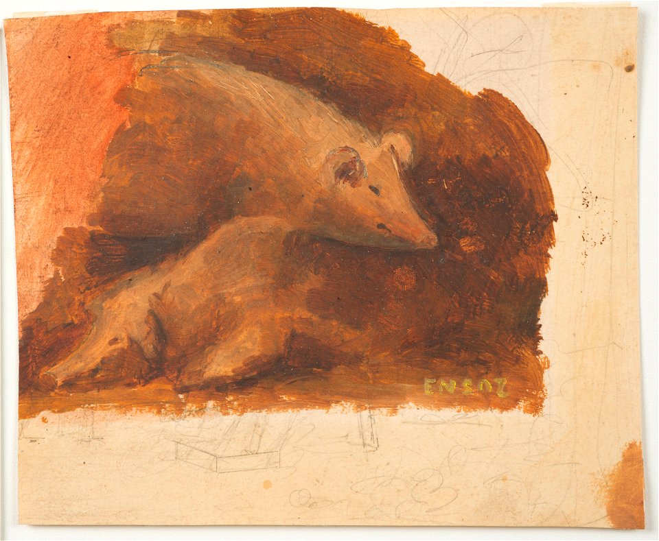 Varkens, James Ensor, Mu.ZEE Oostende, SM000679