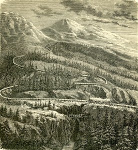 Veduta della ferrovia Fell