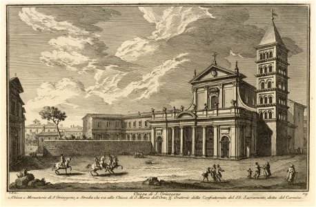 Vasi 1747 San Crisogono Oratorio del Carmine