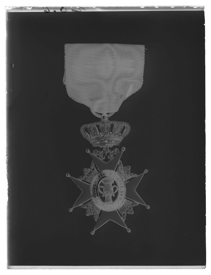 Vasaorden riddarkors 1kl - Livrustkammaren - 62521-negative