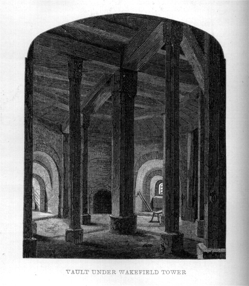 Vault under Wakefield Tower - Memorials of the Tower of London
