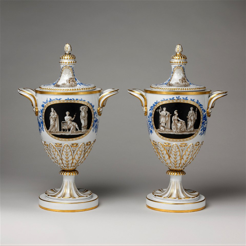 Vase with cover (one of a pair) MET DP103165