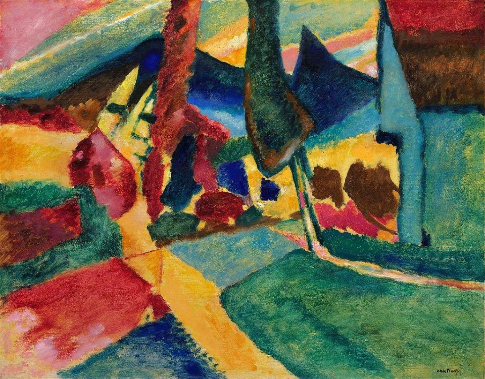 Vasily Kandinsky - Landscape with Two Poplars - 1931.508 - Art Institute of Chicago