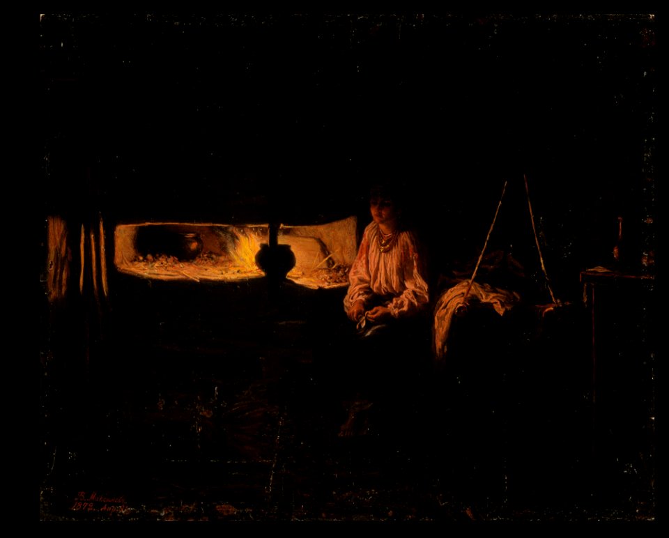 Vasili Maksimovitš Maksimov - Venäläinen tuvansisusta - A III 2530 - Finnish National Gallery