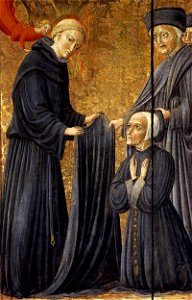 Vecchietta - The Blessed Agostino Novello Assigning the Habit of the Hospital to the Rector - WGA24334