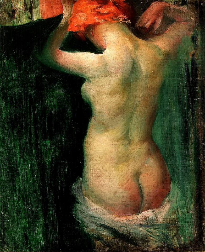 Vaszary Standing Nude 1900